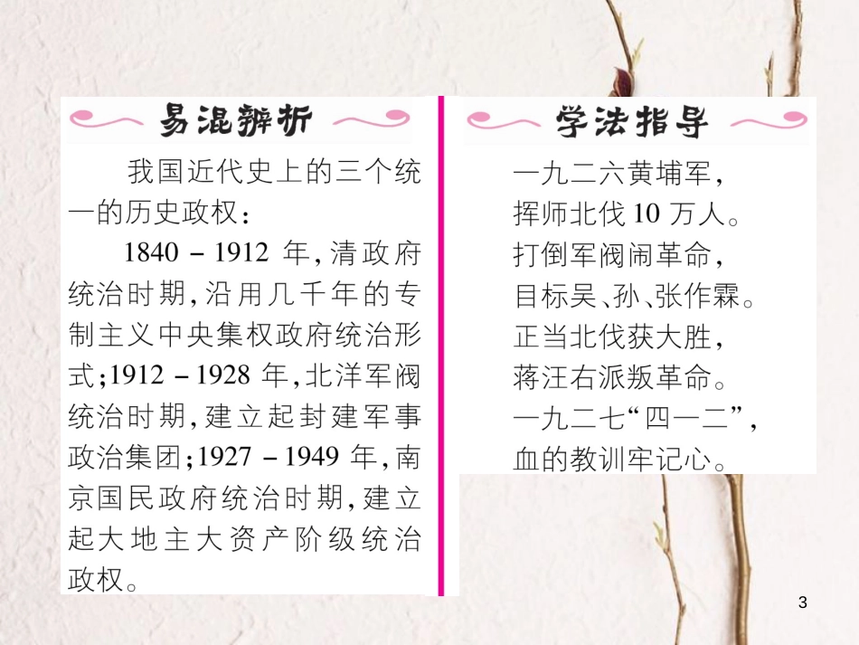 八年级历史上册 第五单元 从国共合作到国共对峙 第15课 北伐战争作业课件 新人教版_第3页