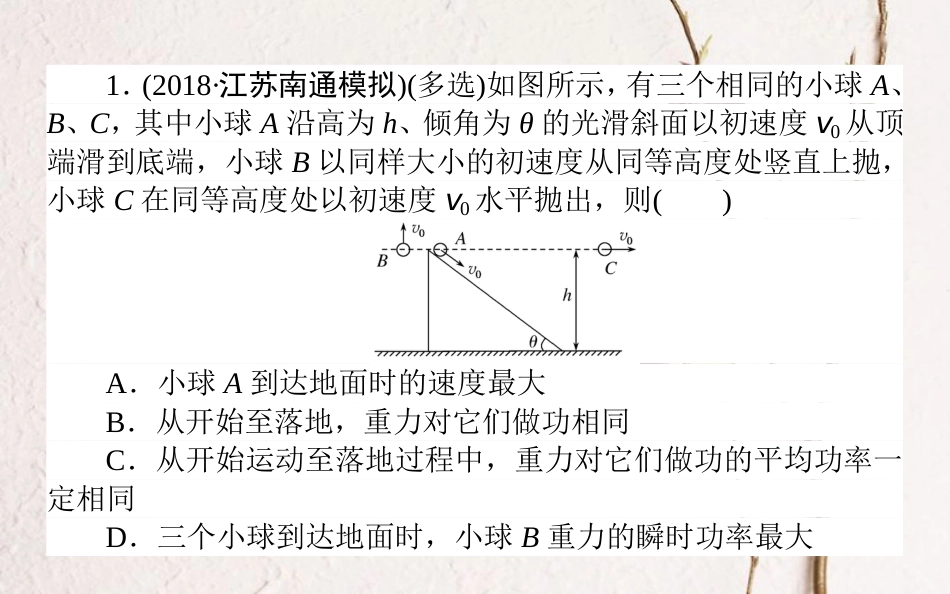 （全国通用）2019版高考物理 全程刷题训练 课练14 课件_第2页