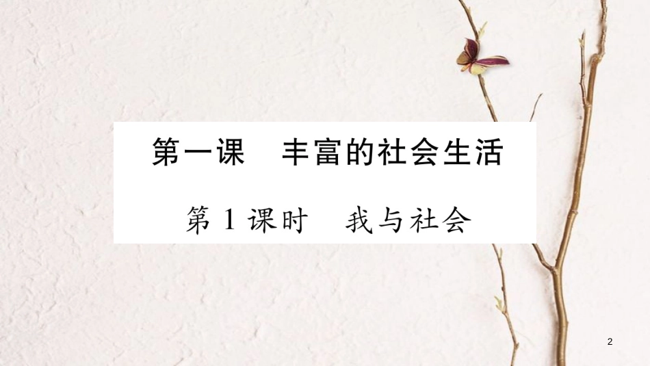 八年级道德与法治上册 第一单元 走进社会生活 第一课 丰富的社会生活习题课件 新人教版_第2页