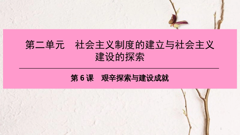 八年级历史下册 第二单元 第6课 艰辛探索与建设成就课件 新人教版_第1页