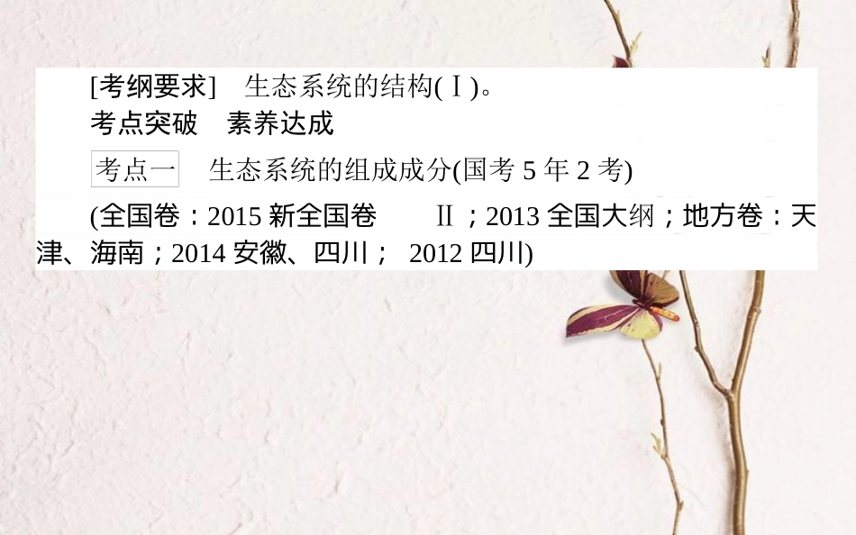 （全国通用）高考生物二轮复习 双基落实案1 生态系统的结构课件_第2页