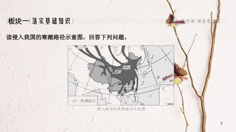 2019版高考地理一轮复习 第四单元 自然环境对人类活动的影响 第13讲 寒潮课件 中图版_第2页
