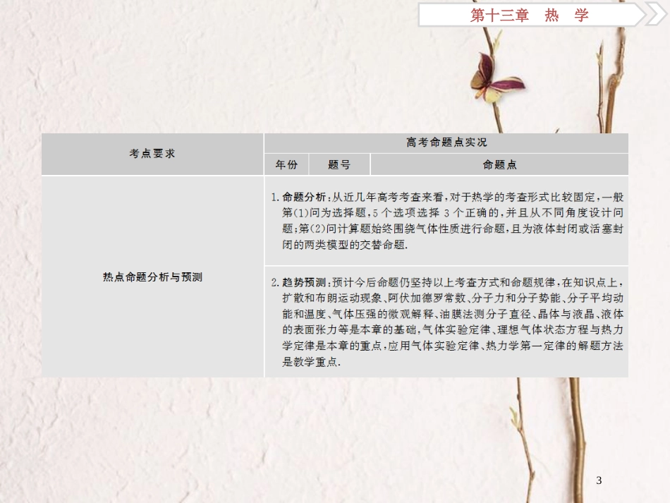 2019届高考物理总复习 第十三章 热学 第一节 分子动理论 内能（实验：用油膜法估测分子的大小）课件_第3页