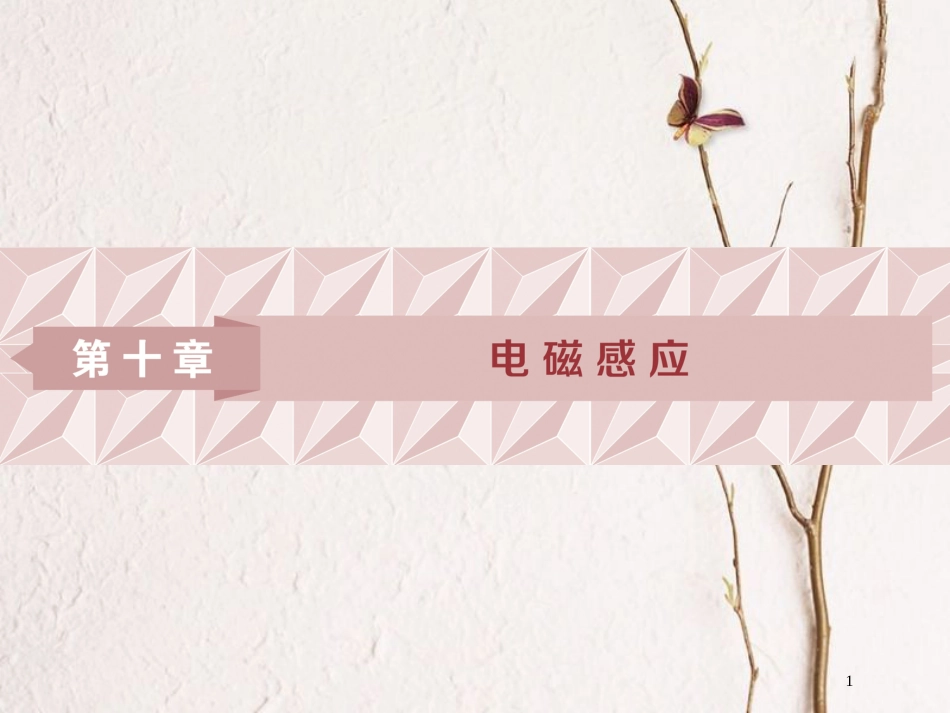2019届高考物理总复习 第十章 电磁感应 第一节 电磁感应现象 楞次定律课件_第1页