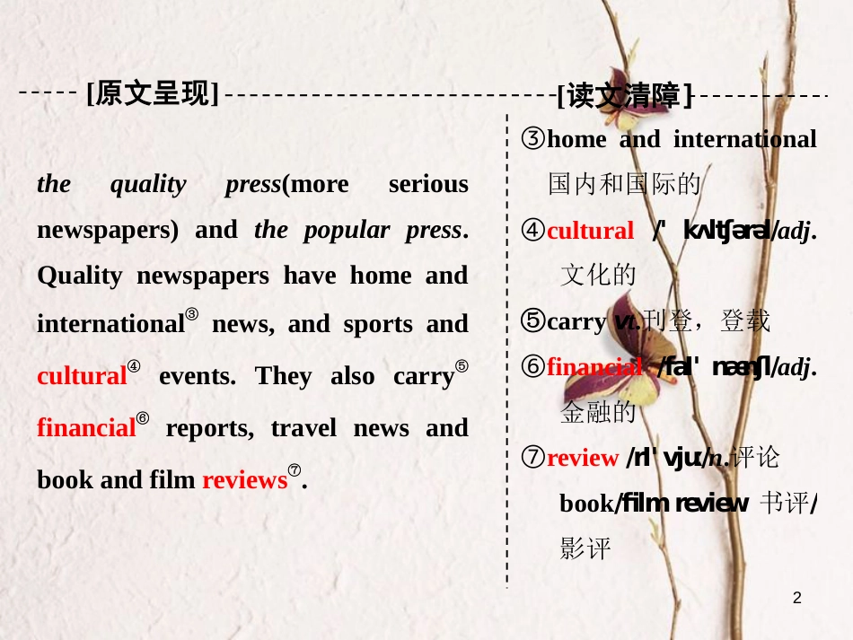 高中英语 Module 5 Newspapers and MagazinesSection Ⅳ Other Parts of the Module课件 外研版必修2_第2页