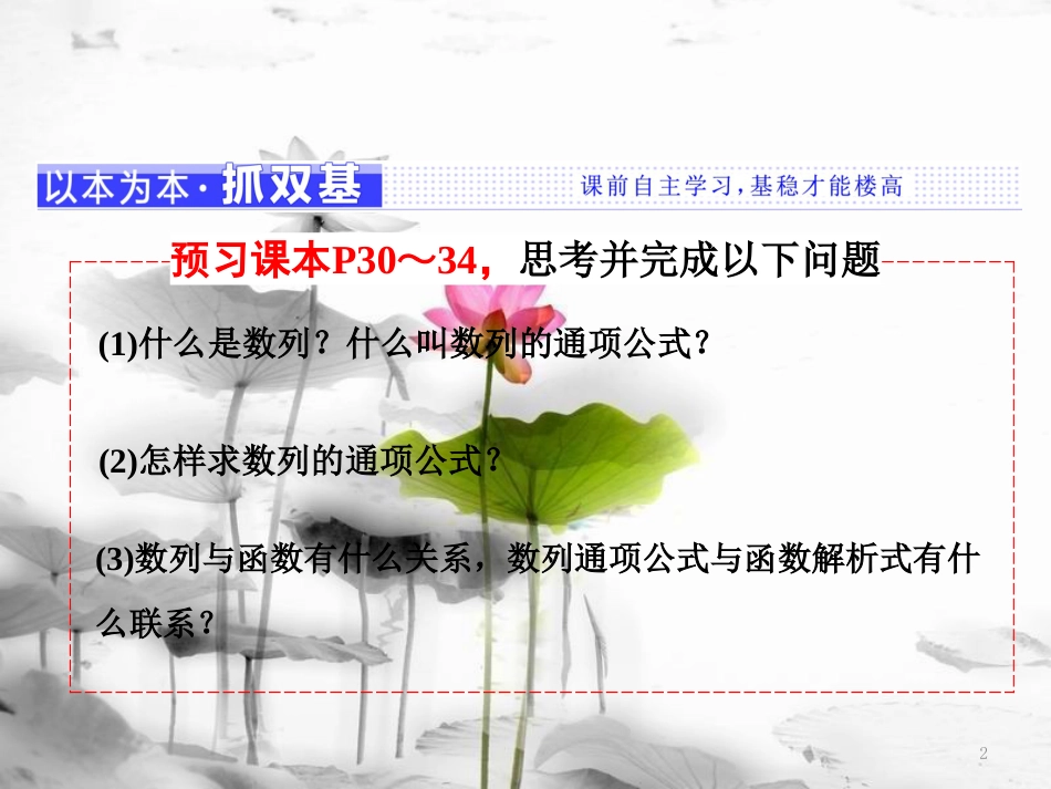 年高中数学 第二章 数列 2.1 数列课件 苏教版选修5_第2页