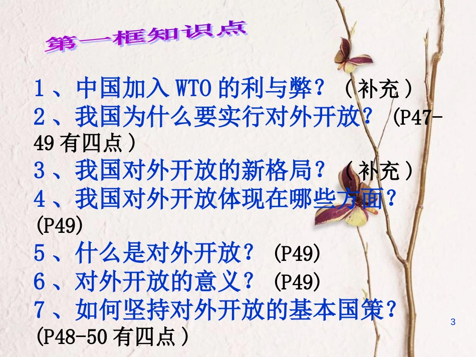 江西省九年级政治全册 第二单元 了解祖国 爱我中华 第四课《了解基本国策与发展战略》课件 新人教版_第3页
