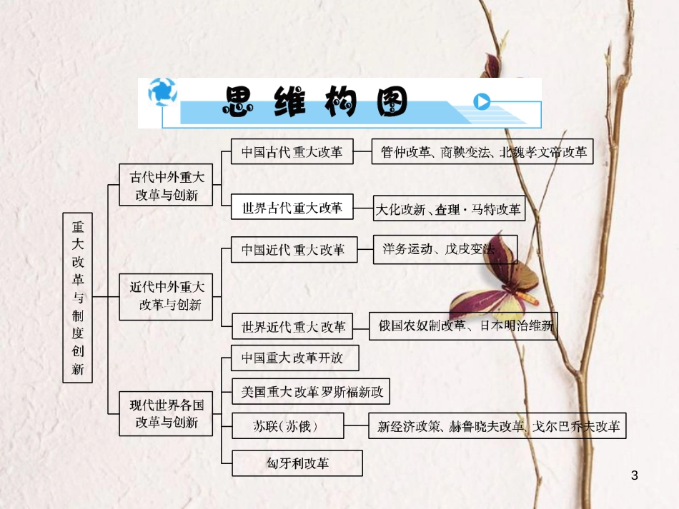 安徽省中考历史复习 第3部分 专题探究篇 专题6 重大改革与制度创新课件 新人教版_第3页