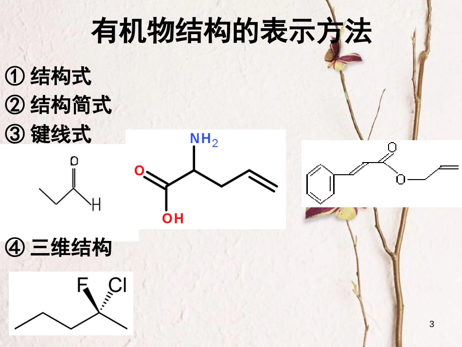 浙江省杭州市高中化学 专题2 有机物的结构与分类 第一单元 有机化合物的结构课件 苏教版选修5_第3页