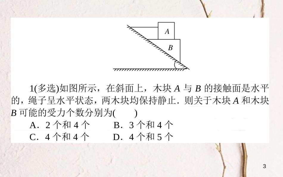 年高考物理二轮复习 2.3 受力分析 共点力的平衡课件_第3页