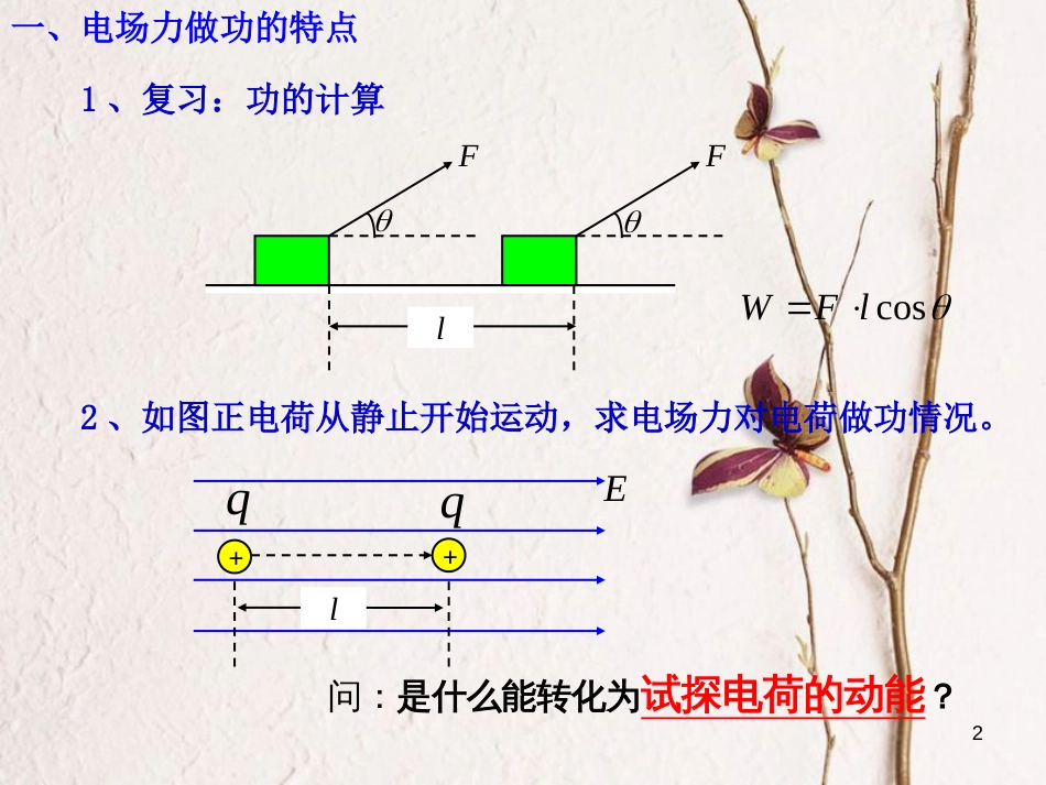 河北省邢台市高中物理第一章静电场1.4电势能和电势课件1新人教版选修3-1_第2页