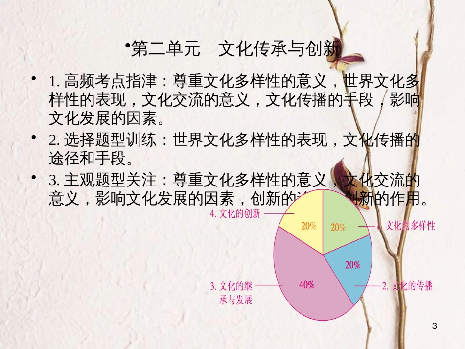 2019届高考政治一轮复习 文化生活课件 新人教版必修3_第3页