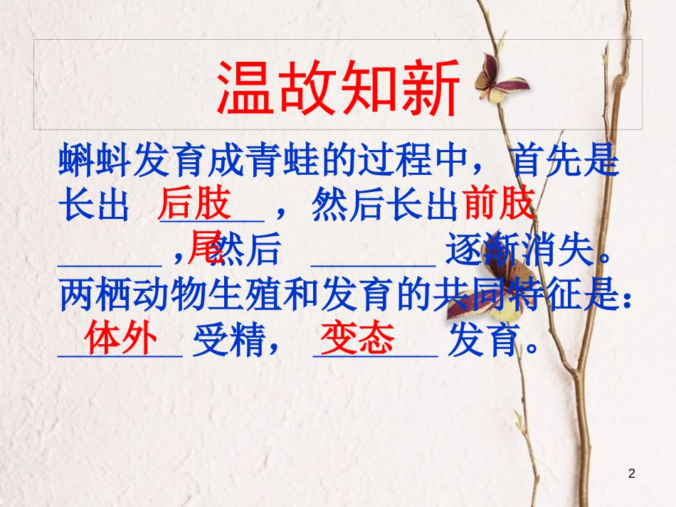 新疆八年级生物下册 第七单元 第一章 第四节 鸟的生殖和发育课件 （新版）新人教版_第2页