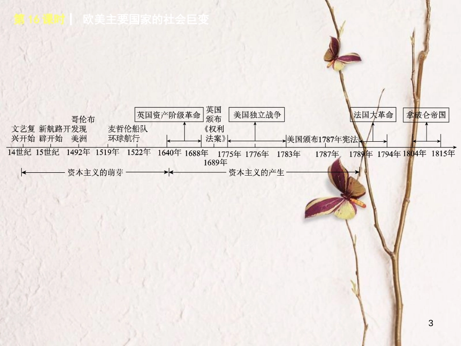 湖南省2018年中考历史复习 教材梳理 第四单元 世界古代史、近代史 第16课时 欧美主要国家的社会巨变课件_第3页