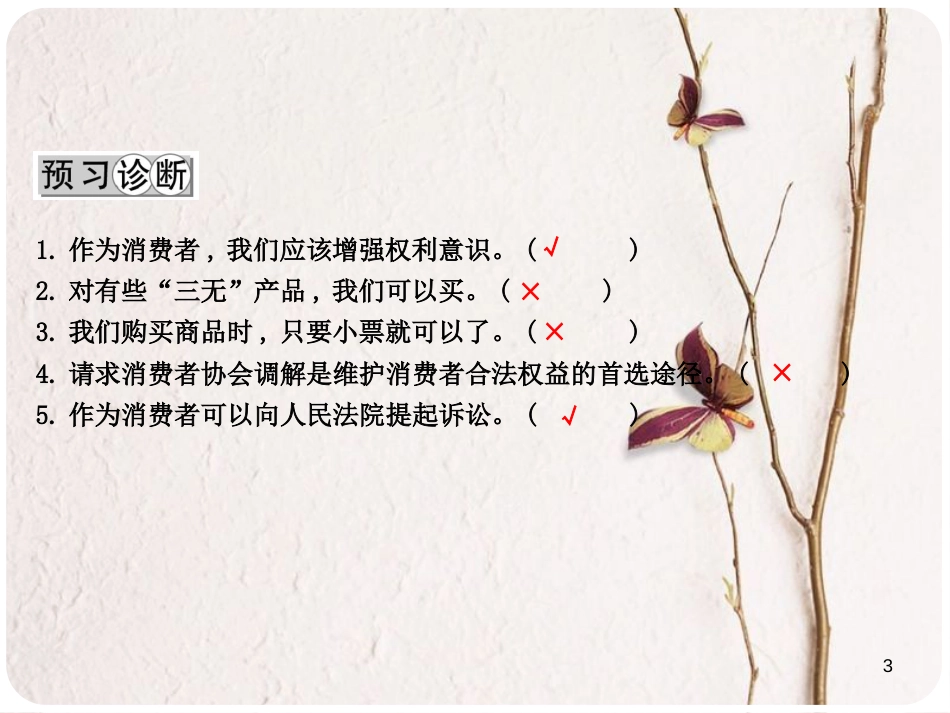 八年级政治下册 第七单元 我们的文化经济权利 7.3 维护消费者权（第2课时维护消费者权益的途径）课件 粤教版_第3页