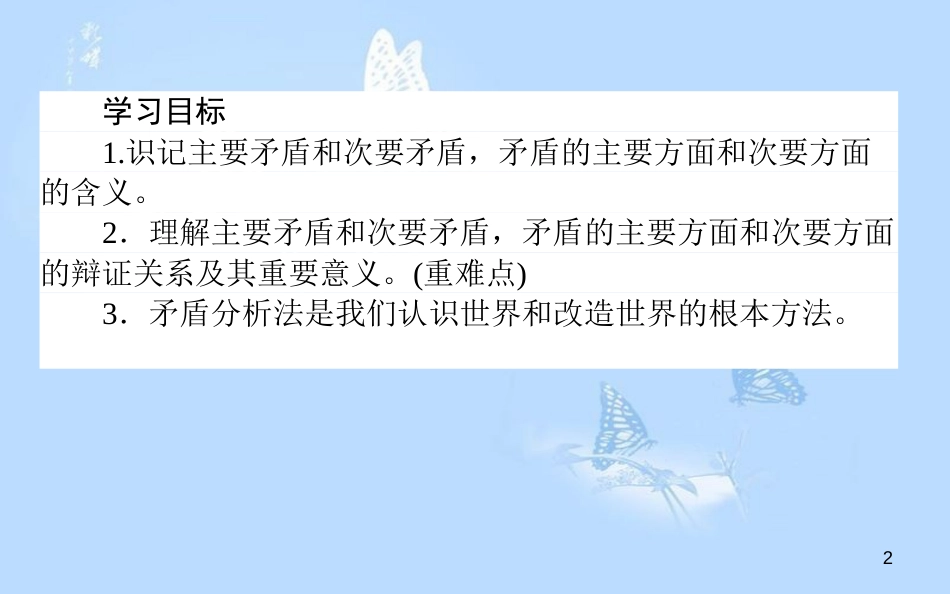 高中政治 3.9.2用对立统一的观点看问题课件 新人教版必修4_第2页