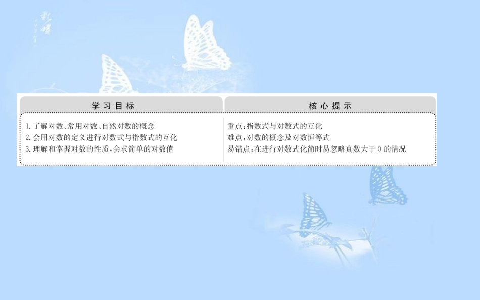 高中数学 第二章 基本初等函数（Ⅰ）2.2.1.1 对数课件 新人教A版必修1_第2页