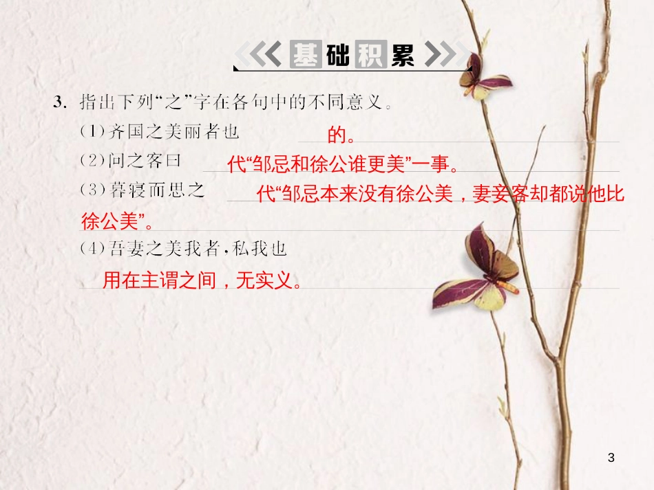 2018九年级语文下册 第六单元 21 邹忌讽齐王纳谏课件 （新版）新人教版_第3页