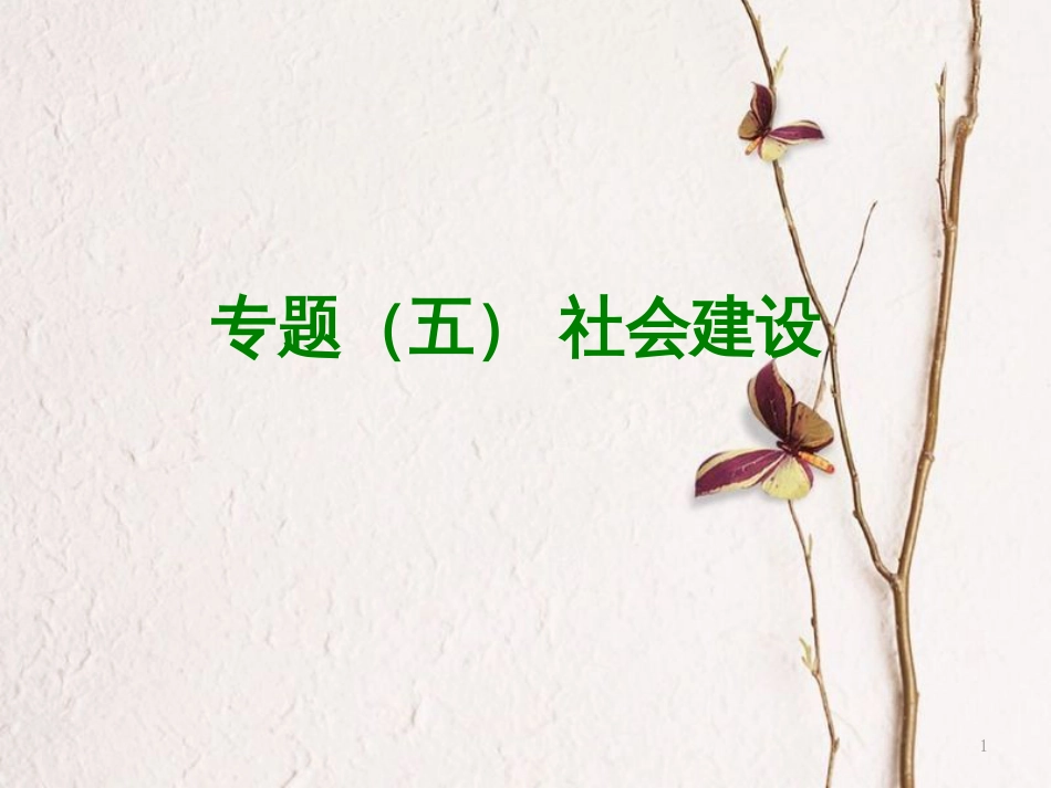 （呼和浩特专版）中考政治复习方案 第一部分 知识专题 专题五 社会建设 社会建设课件_第1页