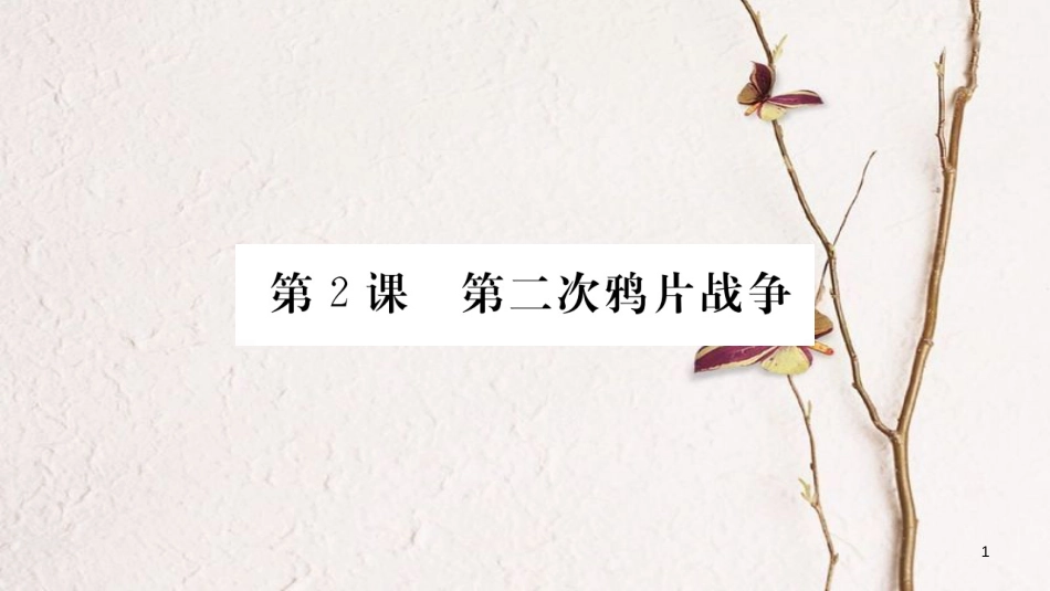 八年级历史上册 第一单元 中国开始沦为半殖民地半封建社会 2 第二次鸦片战争课件 新人教版_第1页