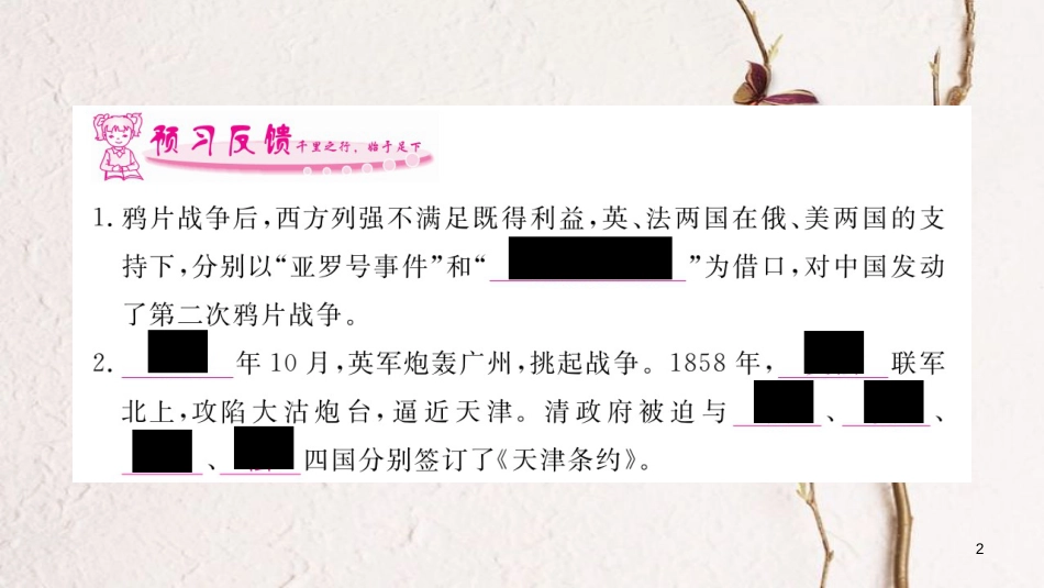 八年级历史上册 第一单元 中国开始沦为半殖民地半封建社会 2 第二次鸦片战争课件 新人教版_第2页