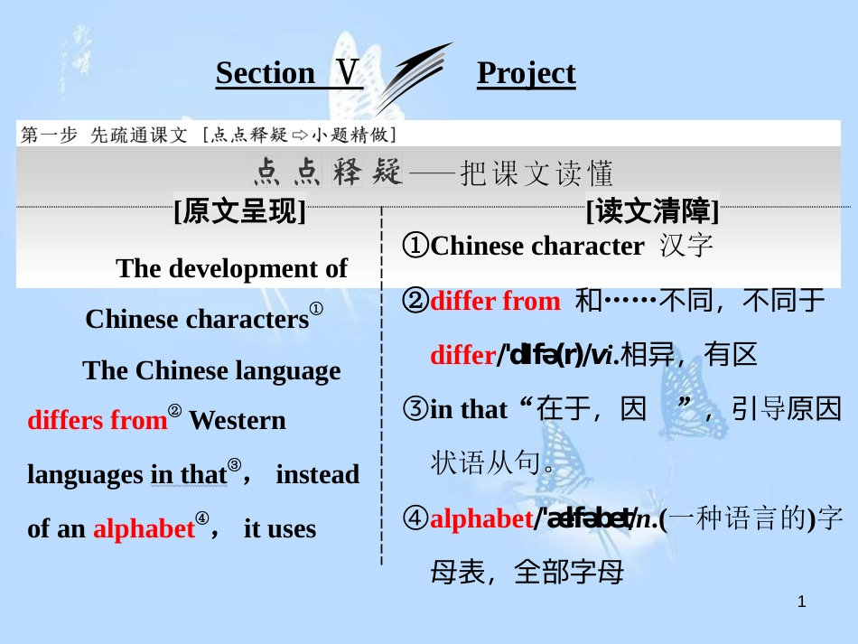 高中英语 Unit 2 Language Section Ⅴ Project课件 牛津译林版必修3_第1页