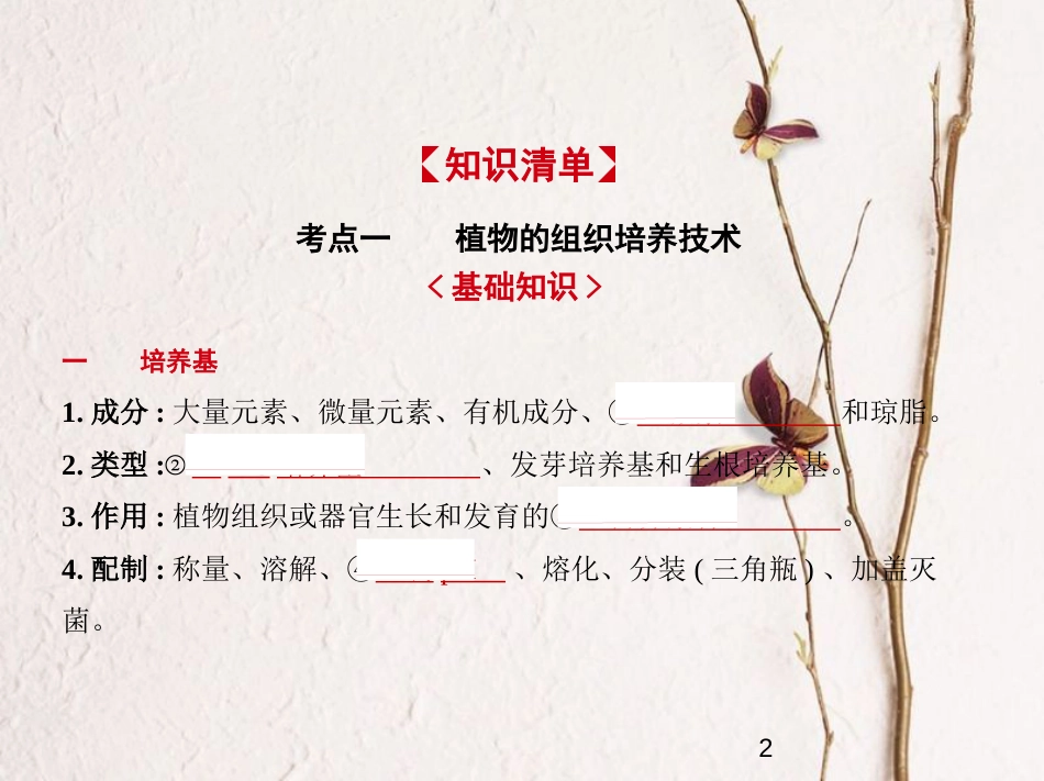 （新课标）2019版高考生物一轮复习 专题30 生物技术在其他方面的应用课件_第2页