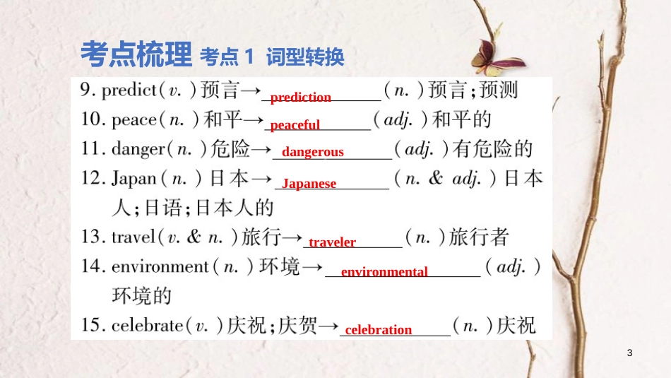 云南省中考英语学业水平精准复习方案 第一部分 教材复习 课时9 八上 Units 7-8课件_第3页