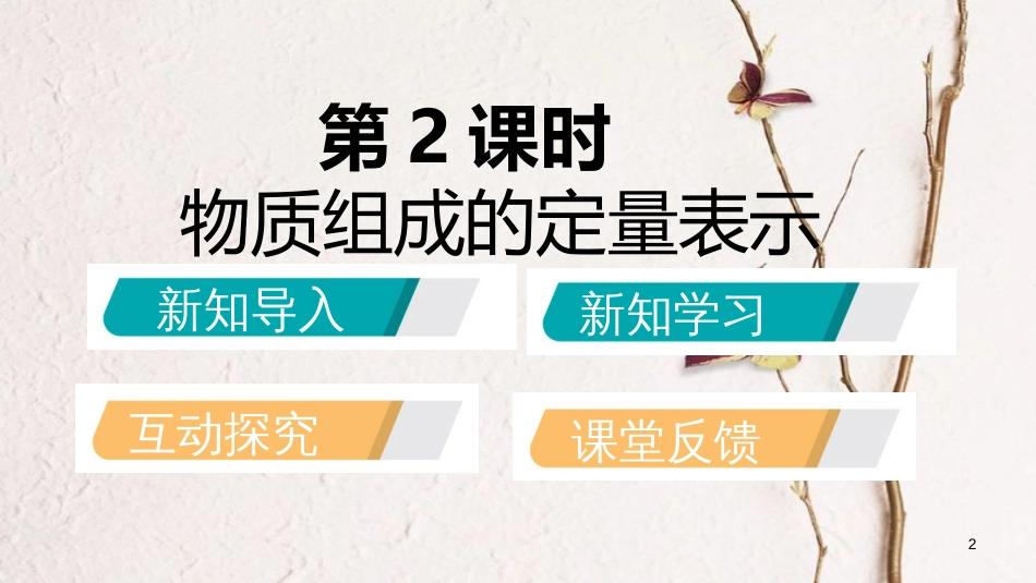 九年级化学上册 第四单元 我们周围的空气 第二节 物质组成的表示 4.2.2 物质组成的定量表示课件 （新版）鲁教版_第2页