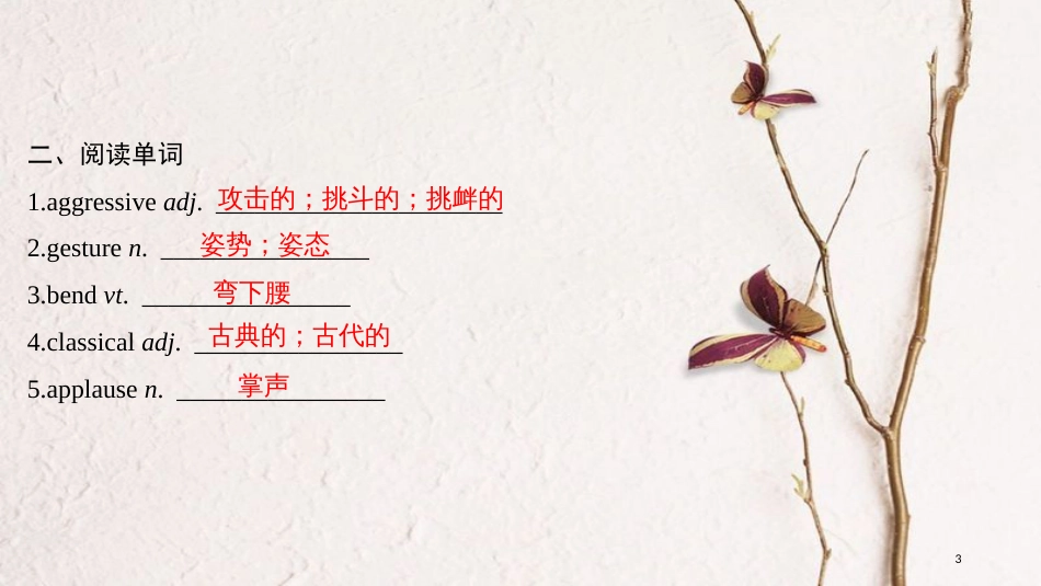 2019版高考英语大一轮复习 第一部分 Module 3 Body Language and Non-Verbal Communication课件 外研版必修4_第3页