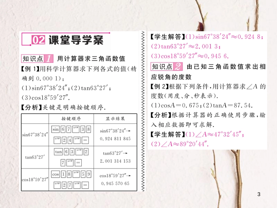 九年级数学下册 第28章 锐角三角函数 28.1 锐角三角函数（第4课时）作业课件 （新版）新人教版_第3页