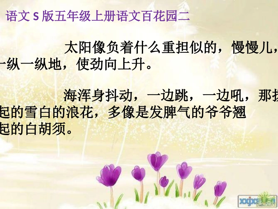 五年级语文上册 语文百花园二课件1 语文S版_第2页