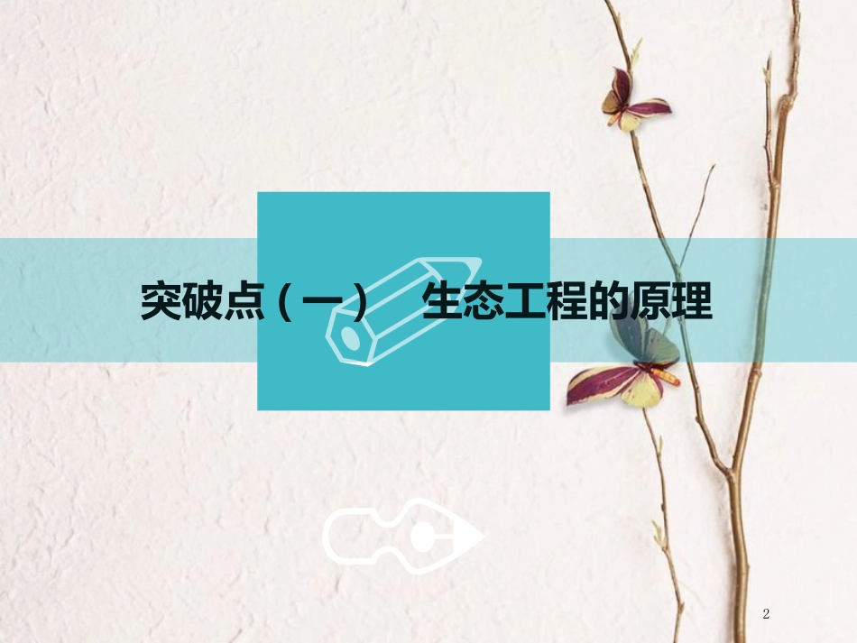 （全国通用版）2019版高考生物一轮复习 选考部分 现代生物科技专题 第4讲 生态工程课件_第2页