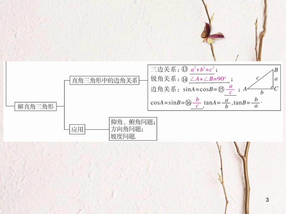 九年级数学下册 28 锐角三角函数小结与复习课件 （新版）新人教版_第3页