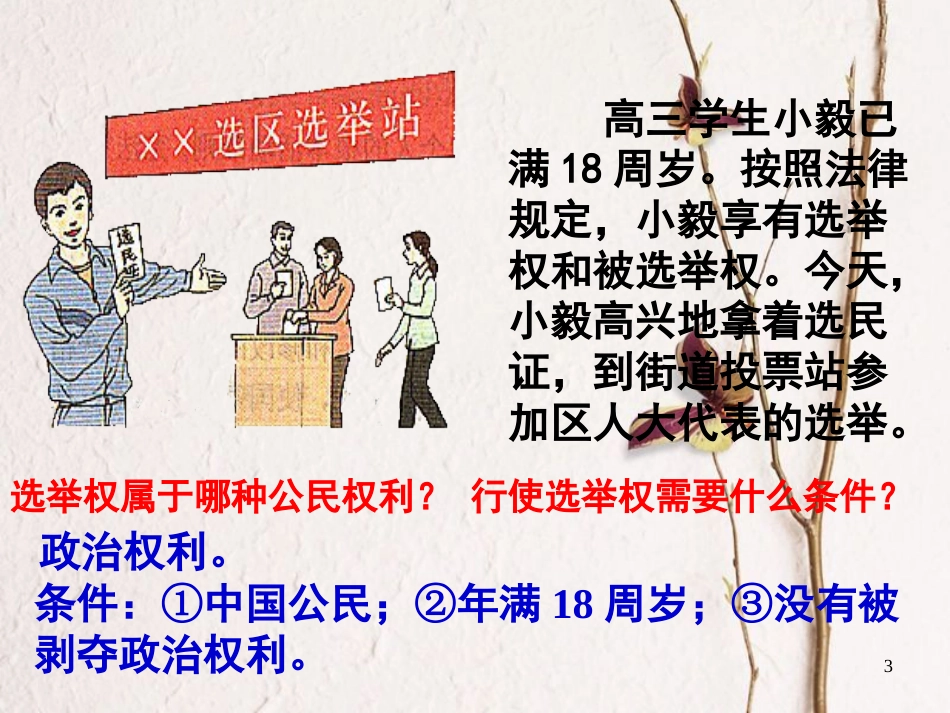 九年级政治全册 第三单元 融入社会 肩负使命 第六课 参与政治生活 第3框《依法参与政治生活》课件 新人教版_第3页