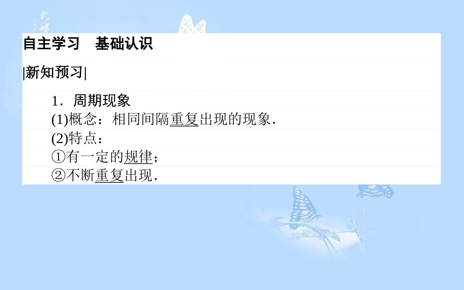 高中数学 第一章 三角函数 1.1 周期现象与周期函数 1.2 角的概念的推广课件 北师大版必修4_第3页