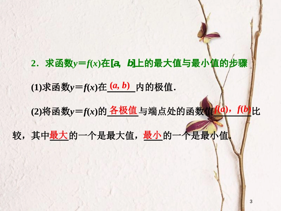 高中数学 第一章 导数及其应用 1.3 导数在研究函数中的应用 1.3.3 函数的最大（小）值与导数课件 新人教A版选修2-2_第3页