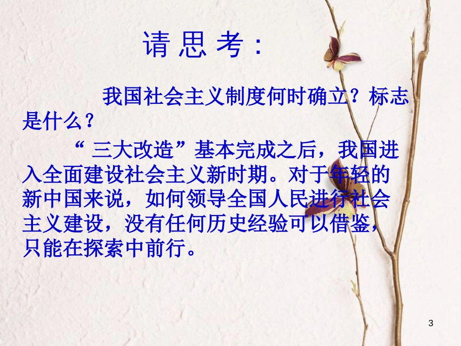 八年级历史下册 第二单元 社会主义道路的探索 第五课《艰难探索中的曲折》课件2 华东师大版_第3页
