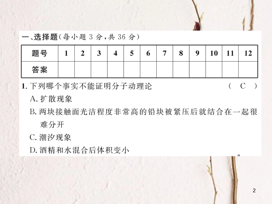 年九年级物理全册 期中达标测试题课件 （新版）新人教版_第2页