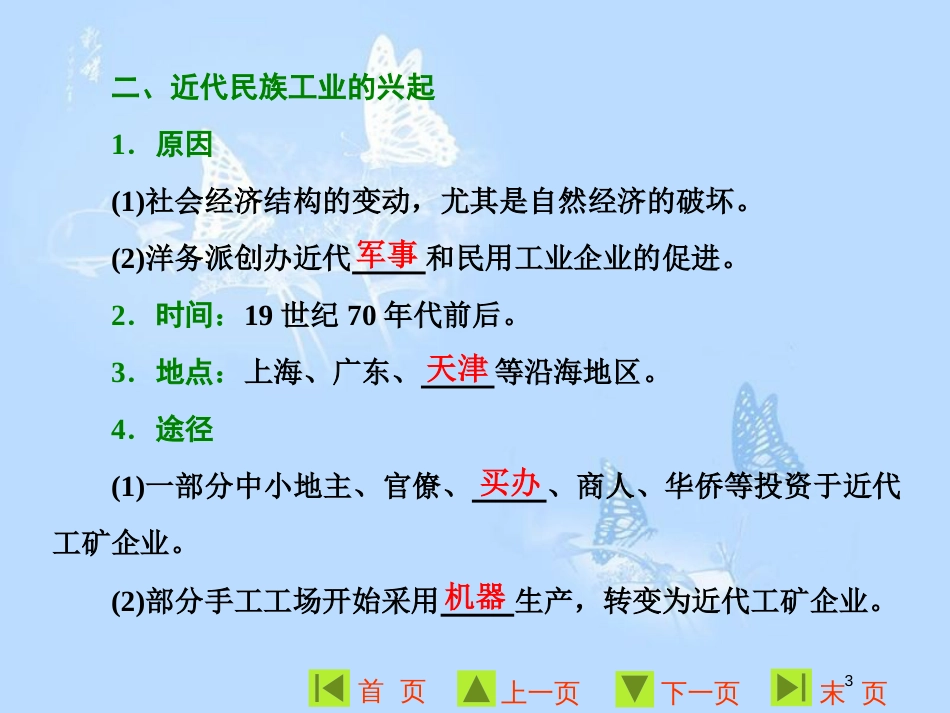 高中历史 专题二 近代中国资本主义的曲折发展 一 近代中国民族工业的兴起课件 人民版必修2_第3页