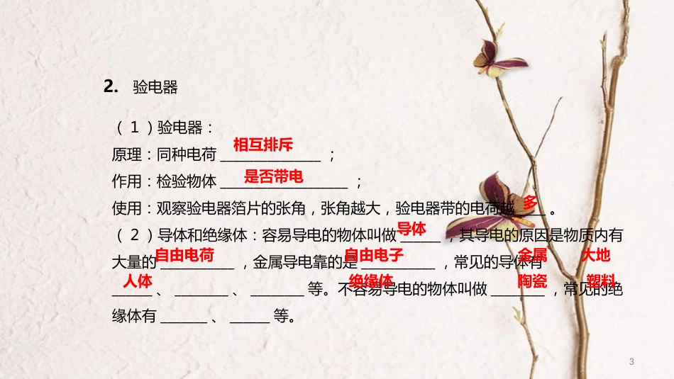 中考物理一轮复习 专题突破16 电流、电路课件 新人教版_第3页
