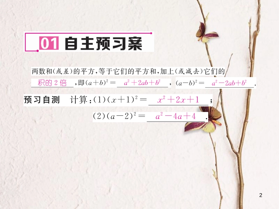 七年级数学下册 1.6 完全平方公式 第1课时 完全平方公式课件 （新版）北师大版_第2页
