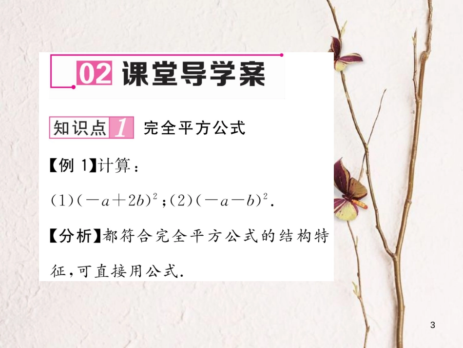 七年级数学下册 1.6 完全平方公式 第1课时 完全平方公式课件 （新版）北师大版_第3页