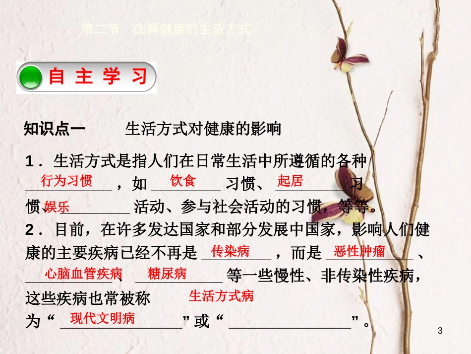 八年级生物下册 8.3.2选择健康的生活方式课件3 （新版）新人教版_第3页