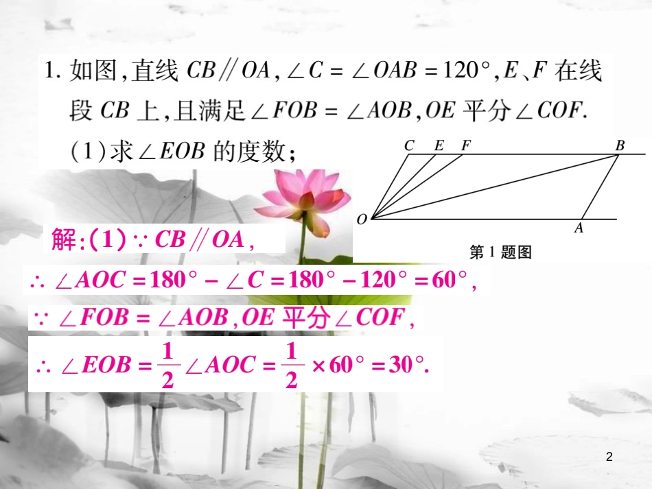 七年级数学下册 专题七 期末压轴专题习题课件 （新版）新人教版_第2页