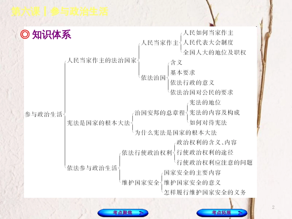 （呼和浩特专版）中考政治复习方案 第三部分 九全 第六课 参与政治生活课件_第2页
