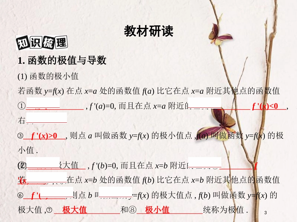 2019届高考数学一轮复习 第三章 导数及其应用 第三节 导数与函数的极值、最值课件 文_第3页