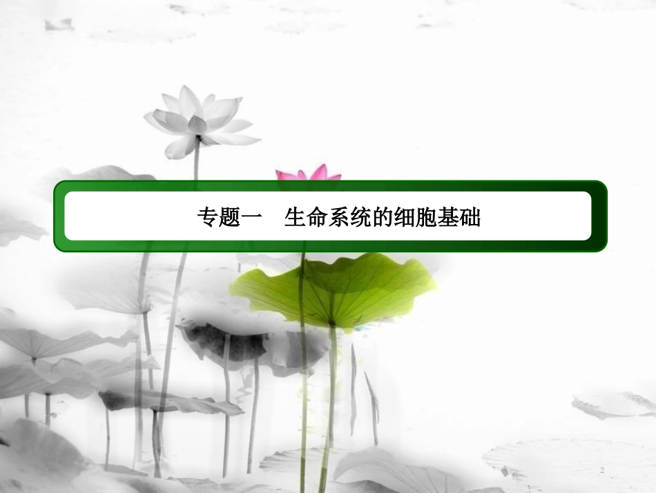 届高三生物二轮复习 2细胞的结构基础课件_第2页