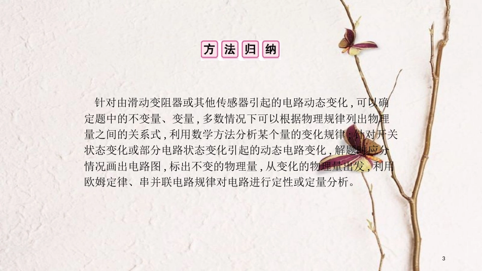 安徽省中考物理一轮复习 模块四 电磁学 专项突破二 动态电路分析课件_第3页