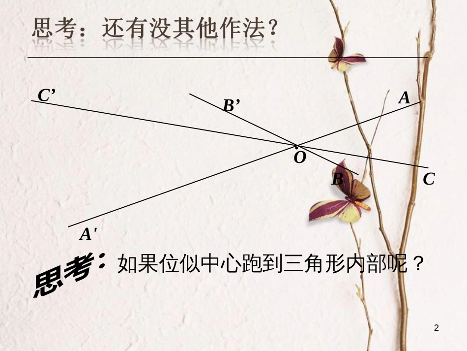 九年级数学下册 6.6 图形的位似拓展素材 （新版）苏科版_第2页